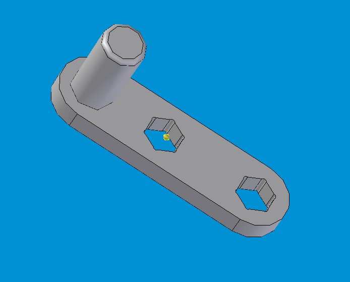 Simple Vise Handle Speed CNC machining Project blue print