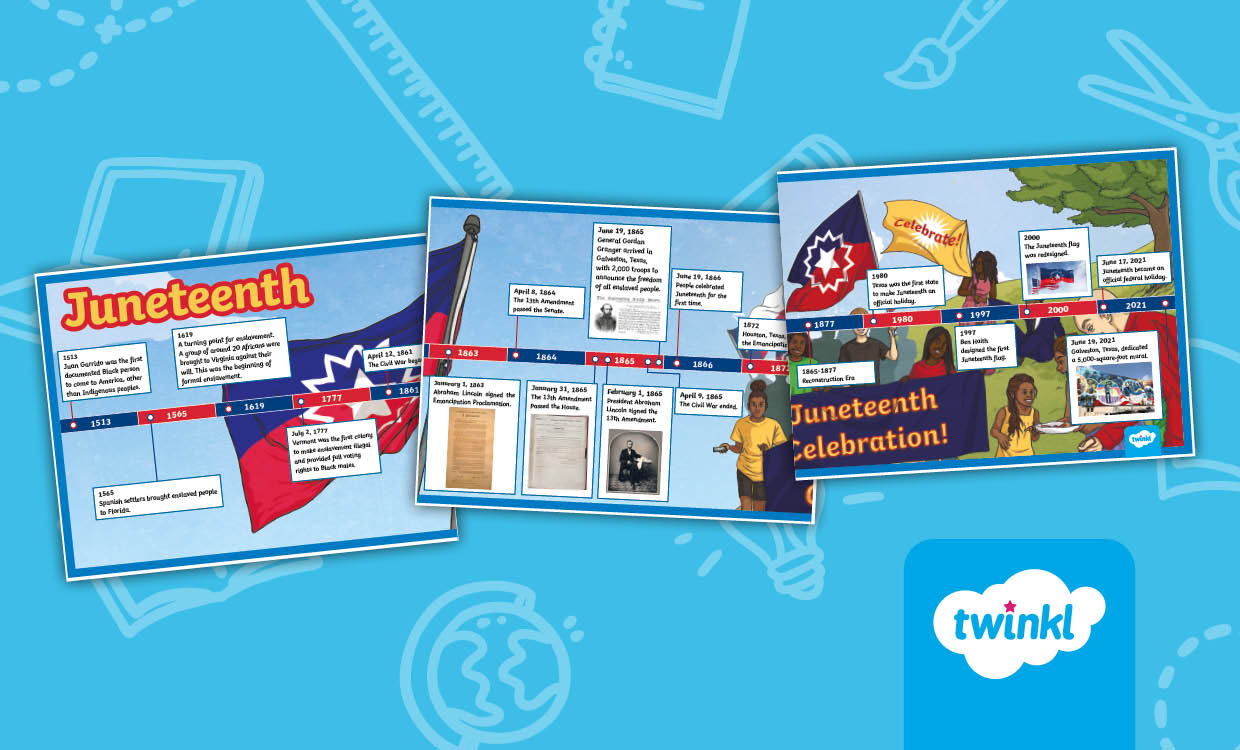 Juneteenth Timeline Poster