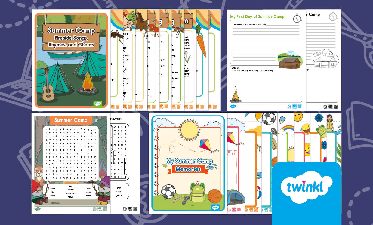 Summer Camp Activity Bundle for 3rd-5th Grade