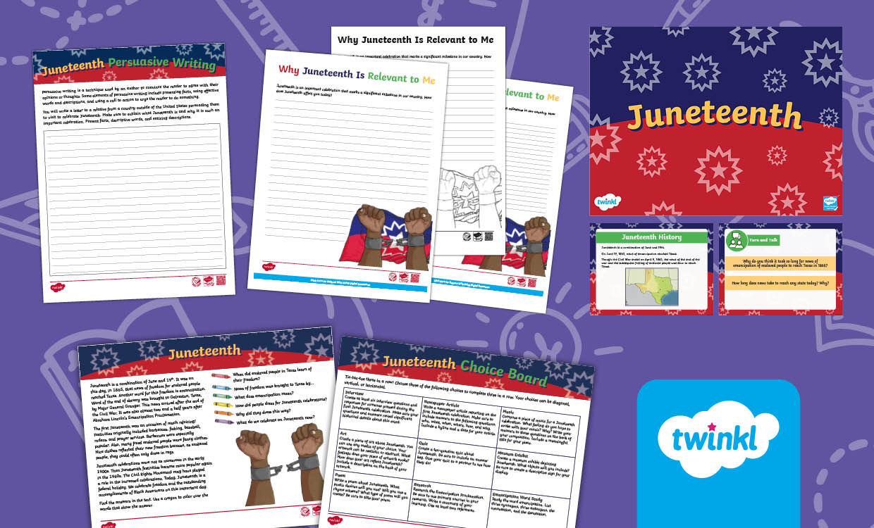 Juneteenth Lesson for 3rd-5th Grade