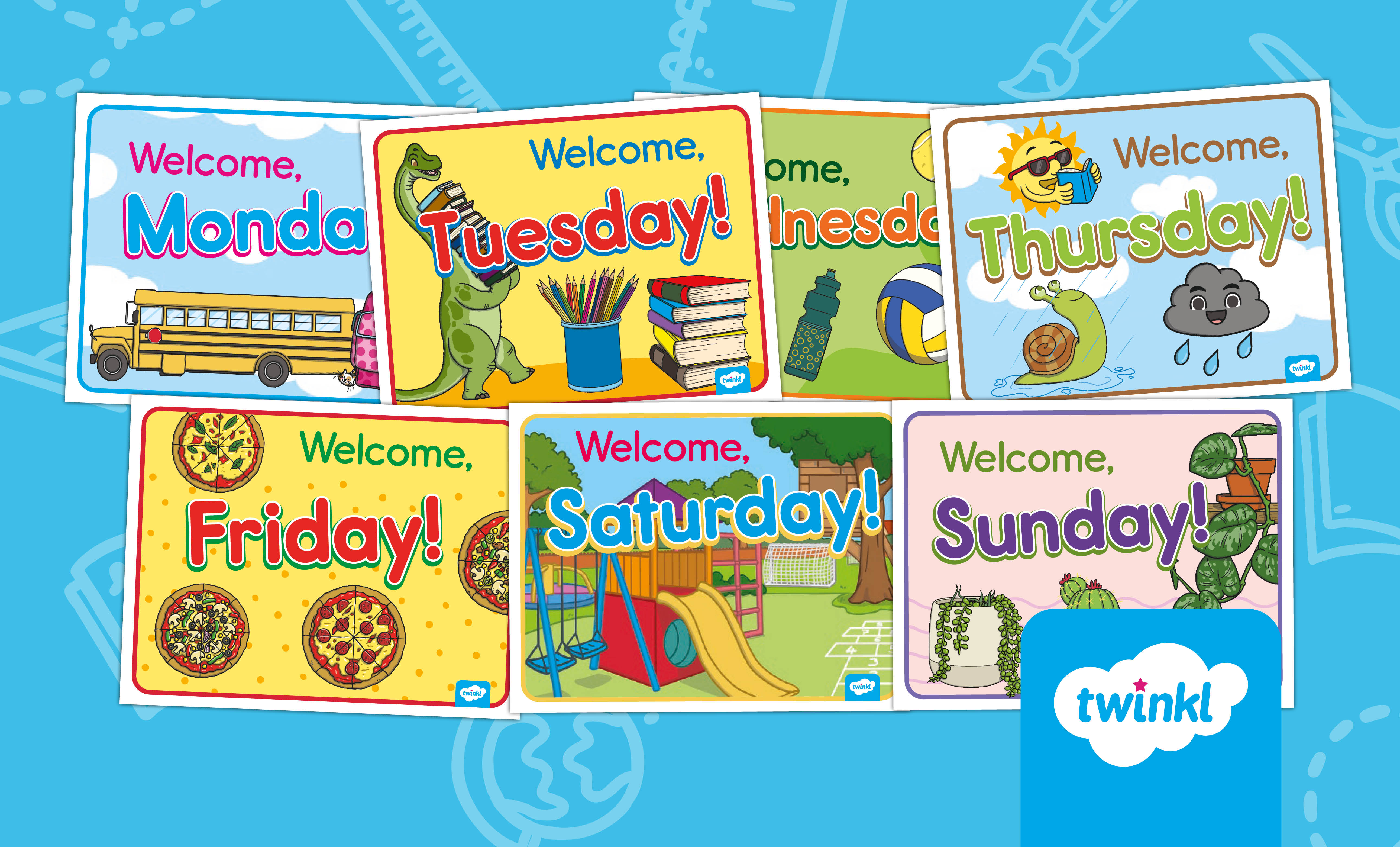 Welcome Days of the Week Poster Pack