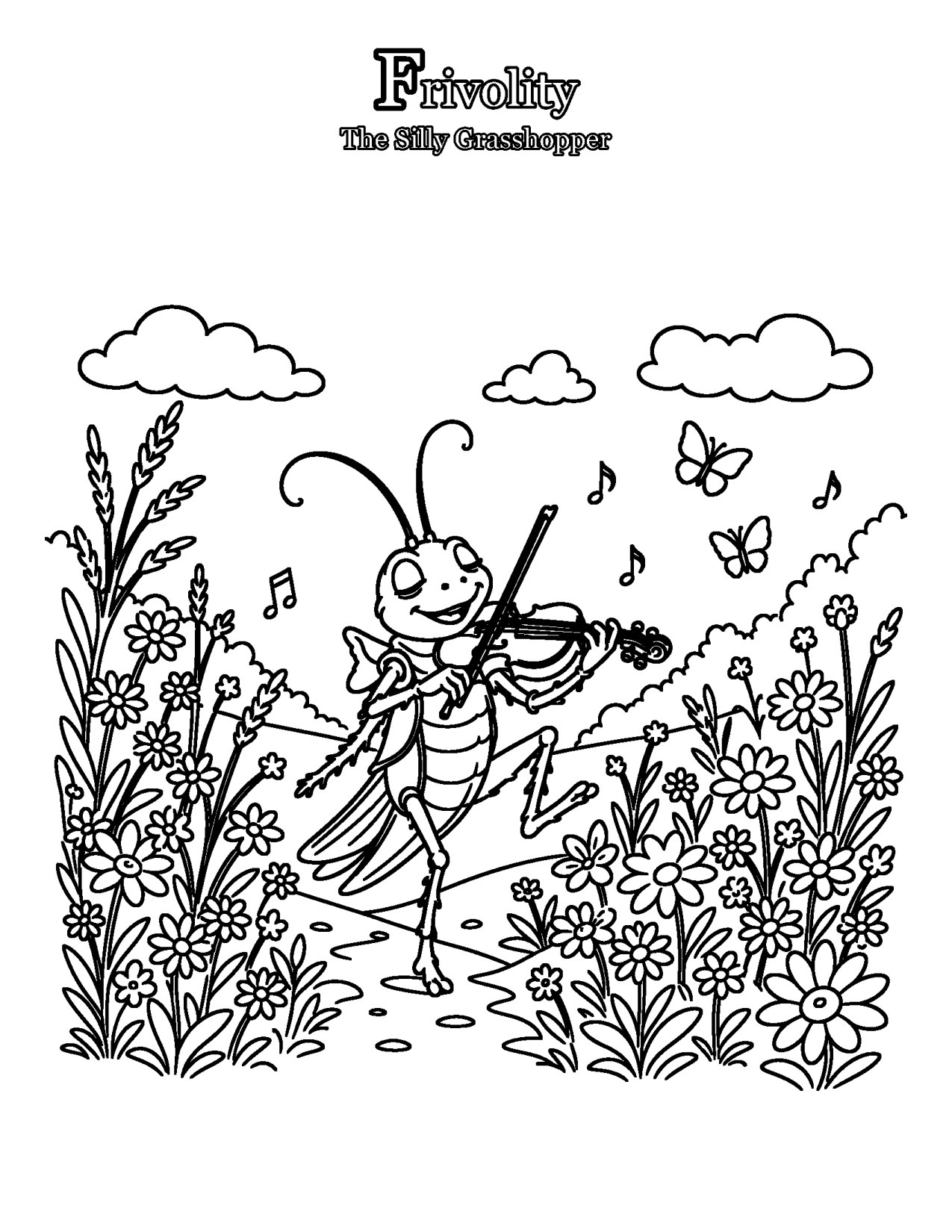 The Silly Grasshopper: A Lesson on Work Before Play (Ages 4 to 7)