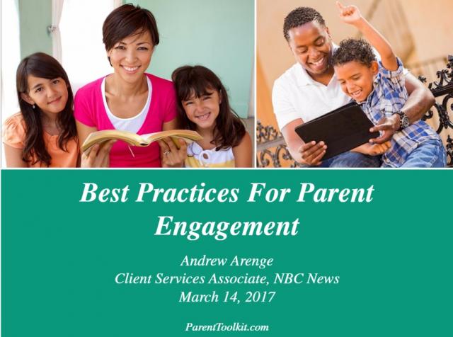 Best Practices for Parent Engagement